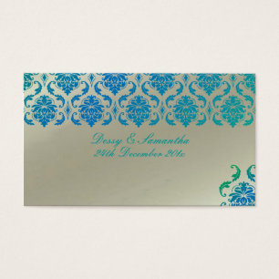 Cartes De Visite PixDezines Vendome Damask/mariage faveurs tags