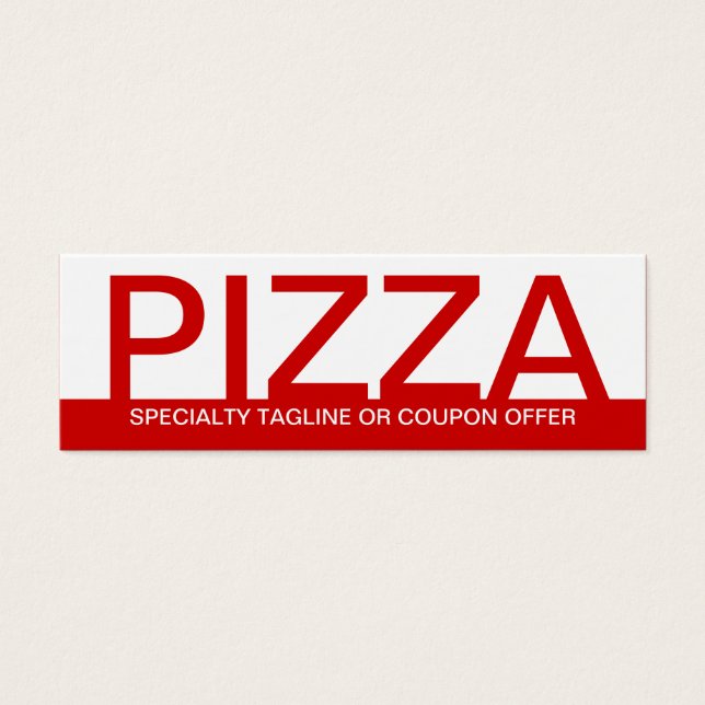 Cartes De Visite PIZZA audacieuse (Devant)