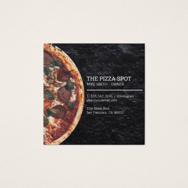 Cartes De Visite Pizza Shop (Devant)
