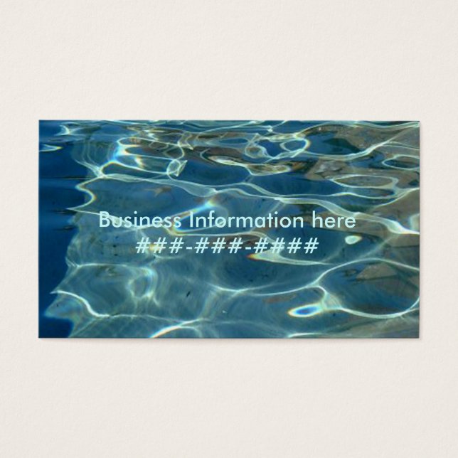 Cartes De Visite plage (Devant)