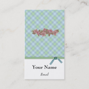 CARTES DE VISITE PLAID DESIGNER