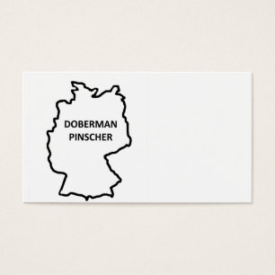 Cartes De Visite plan d'origine doberman pinscher