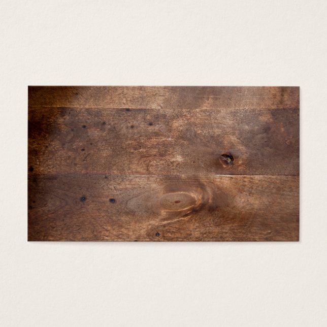 Cartes De Visite Planche de pin (Devant)