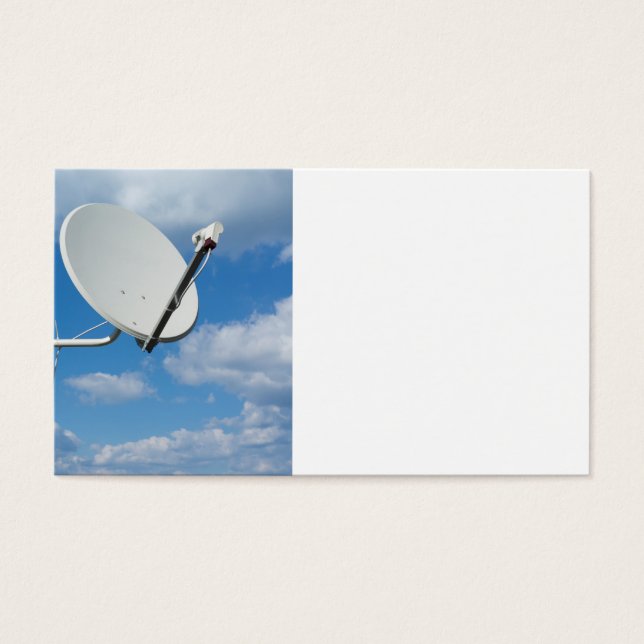 Cartes De Visite Plat satellite (Devant)