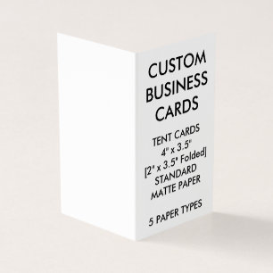 Cartes de visite pliés personnalisés de livres