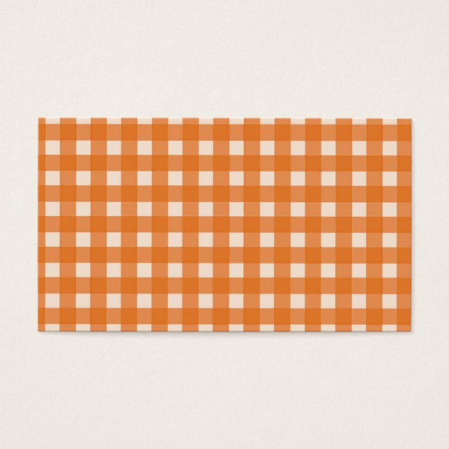 Cartes De Visite plis pays couleur orange (Devant)