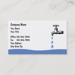 Cartes de visite plombier