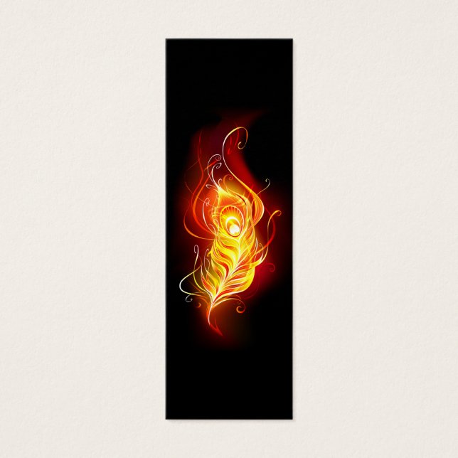 Cartes De Visite Plume de paon de feu (Devant)