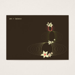 Cartes De Visite Plumeria rose Frangipani Ikebana Blooms élégants
