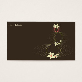 Cartes De Visite Plumeria rose Frangipani Ikebana Blooms élégants