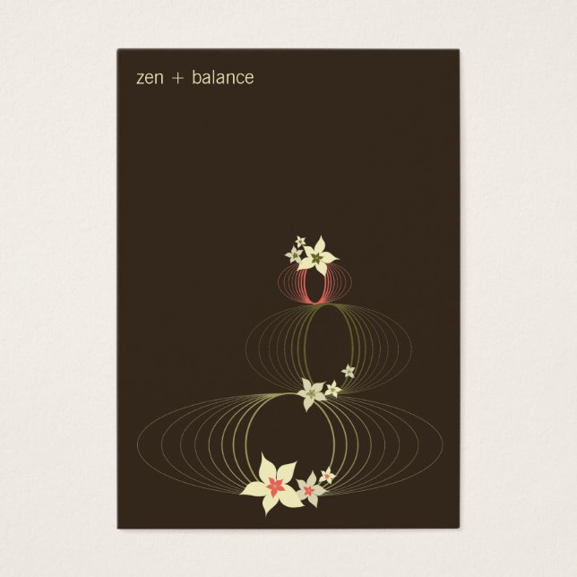 Cartes De Visite Plumeria rose Frangipani Ikebana Blooms élégants (Devant)