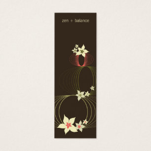 Cartes De Visite Plumeria rose Frangipani Ikebana Blooms élégants