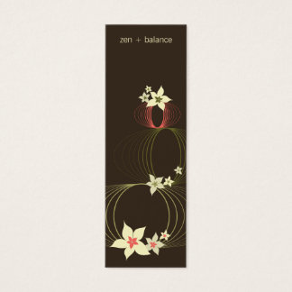 Cartes De Visite Plumeria rose Frangipani Ikebana Blooms élégants