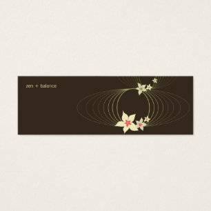 Cartes De Visite Plumeria rose Frangipani Ikebana Blooms élégants