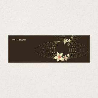 Cartes De Visite Plumeria rose Frangipani Ikebana Blooms élégants