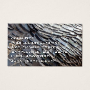 Cartes De Visite Plumes de Dindon Sauvage II Design Abstrait de la