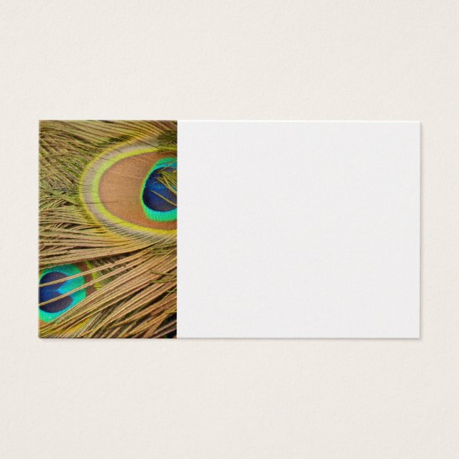Cartes De Visite Plumes de paon (Devant)