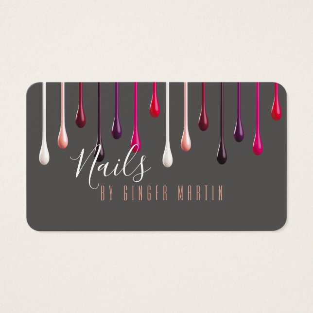 Cartes De Visite Poche polonaise à ongles (Devant)