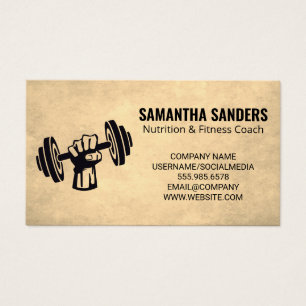 Cartes De Visite Poids de la cloche   Fitness