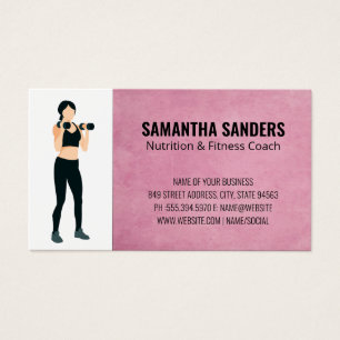 Cartes De Visite Poids de levage des femmes   Exercice fitness