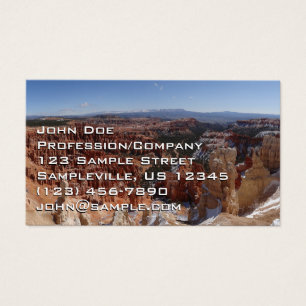 Cartes De Visite Point d'inspiration à Bryce Canyon II