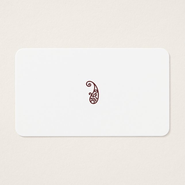 Cartes De Visite Point rouge (Devant)