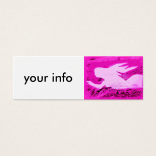 Cartes De Visite pointant rose mermaid