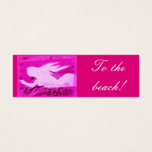 Cartes De Visite pointing pink mermaid