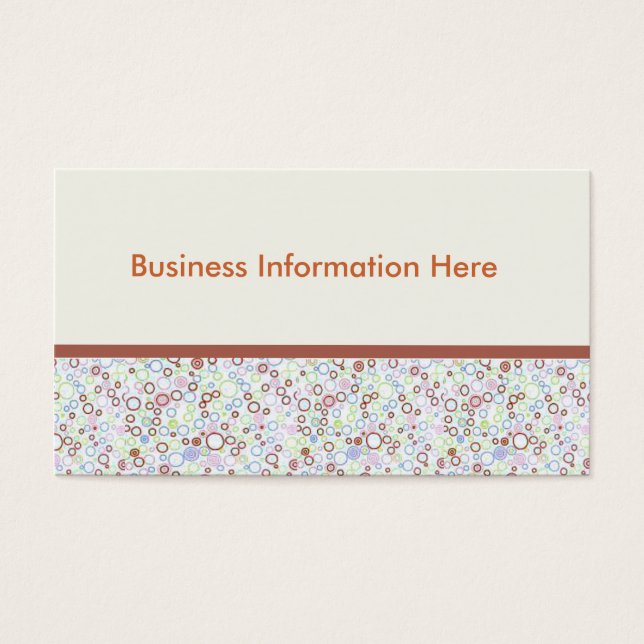 Cartes De Visite points jaunes (Devant)