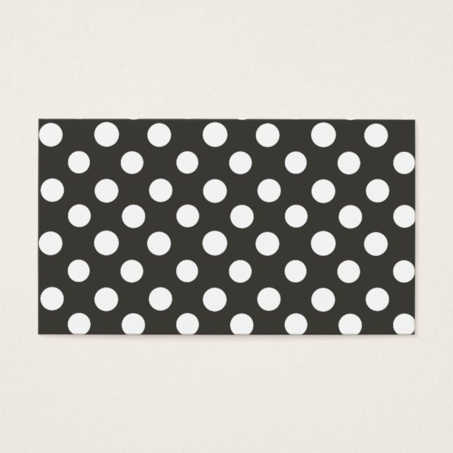 Cartes De Visite Points noirs et blancs (Devant)