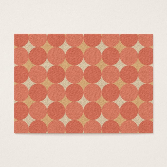 Cartes De Visite Points Poka saumons (Devant)