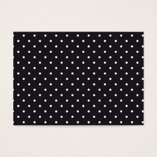 Cartes De Visite Pois blanc noir