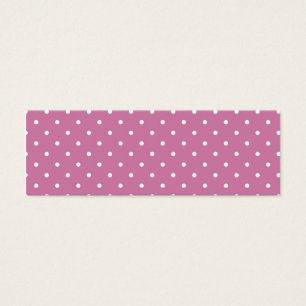 Cartes De Visite Pois blanc rose