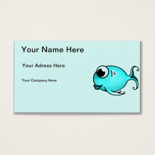 Cartes De Visite Poisson bleu