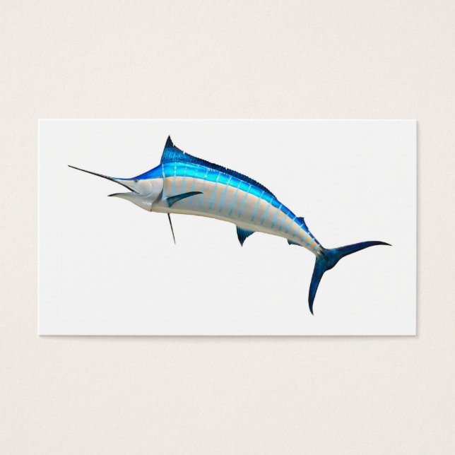 Cartes De Visite Poisson Blue Marlin (Devant)