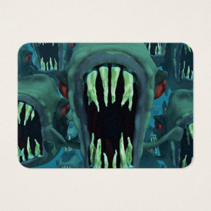 Cartes De Visite Poisson Piranhas Personnaliser Anniversaires
