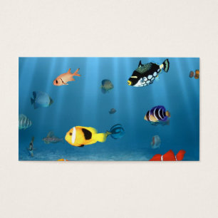 Cartes De Visite Poissons dans l'océan