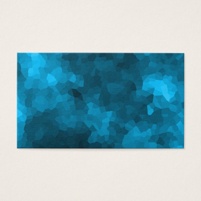 Cartes De Visite Polygone bleu (Devant)