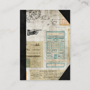 Cartes de visite polyvalents vintages bilatéraux