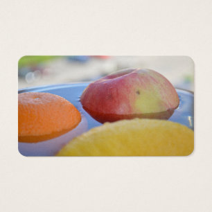 Cartes De Visite pomme, citron, orange