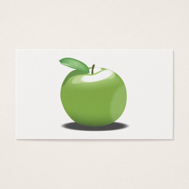 Cartes De Visite Pomme verte (Devant)