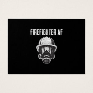 Cartes De Visite Pompier AF   Masque gaz   Funny Firefighter