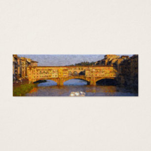 Cartes De Visite Pont de Florence d'Italien de Ponte Vecchio