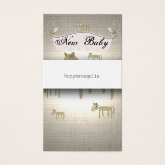 Cartes De Visite Pony New Baby fait main