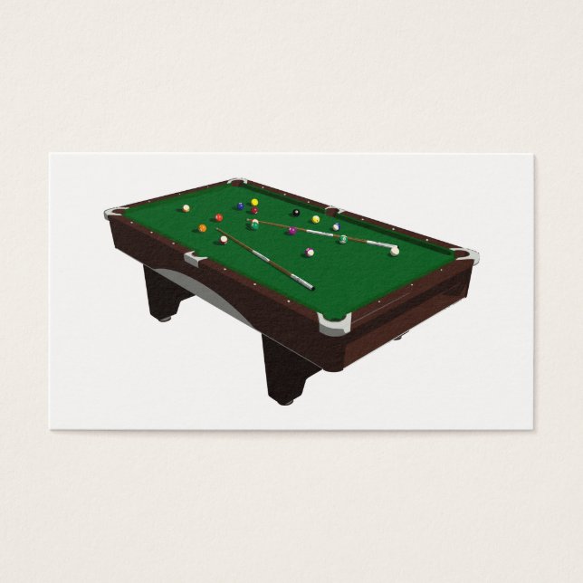 Cartes De Visite Pool table (Devant)