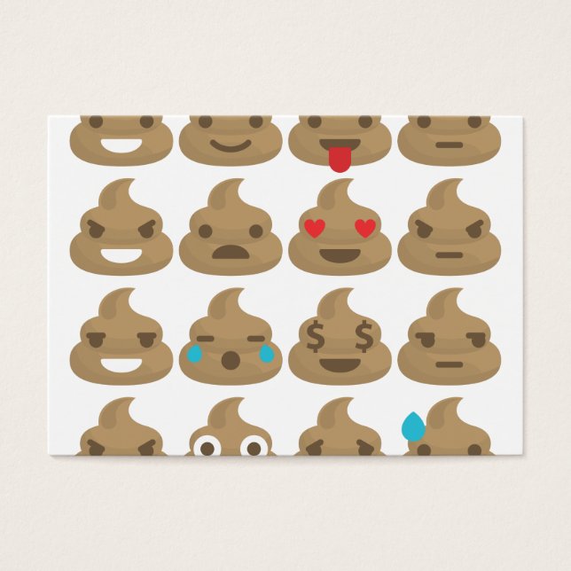 Cartes De Visite poop emojis (Devant)
