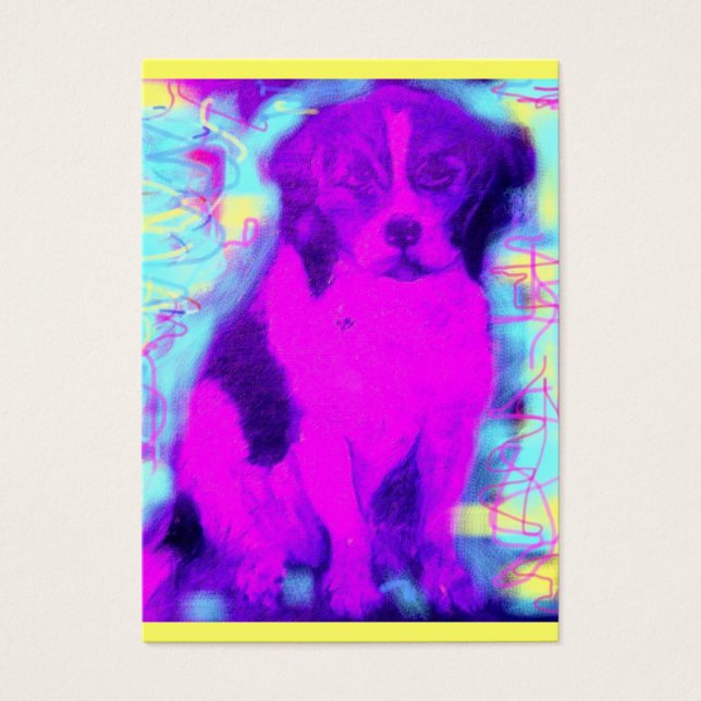 Cartes De Visite popart de chien beagle (Devant)