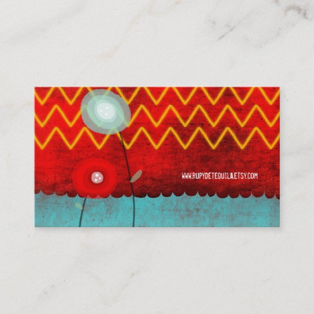 Cartes de visite Poppy Business (Devant)