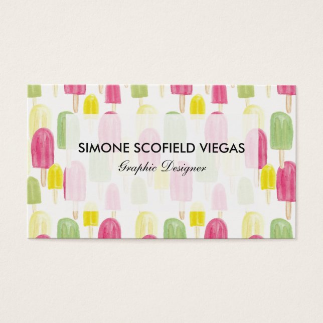 Cartes De Visite Popsicle (Devant)