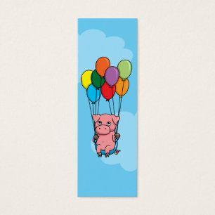 Cartes De Visite Porc de ballon de vol